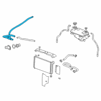 OEM 2009 Cadillac Escalade Outlet Hose Diagram - 25956572