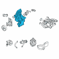 OEM BMW 230i Coolant Pump Diagram - 11-51-8-650-988