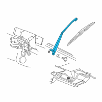 OEM Mercury Monterey Rear Arm Diagram - XF2Z-17526-AA