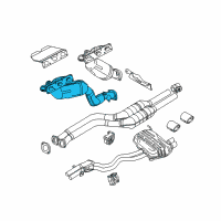 OEM 2004 BMW Z4 Exchange. Exhaust Manifold With Catalyst Diagram - 18-40-7-518-675