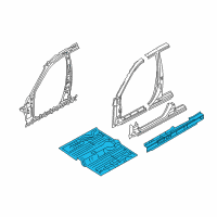 OEM Kia Optima Panel Assembly-Floor Center Diagram - 651002G100