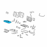 OEM 2009 Chevrolet Tahoe Pad-Rear Seat Cushion Diagram - 22771037