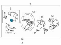 OEM Kia Sorento Switch Assembly-STRG Rem Diagram - 96720P2170