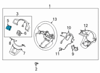 OEM Kia Sorento Switch Assembly-STRG Rem Diagram - 96710P2030