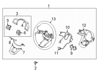 OEM 2022 Kia Sorento STRG Wheel REMOCON B Diagram - 96700P2870