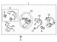 OEM Kia Sorento STRG Wheel REMOCON B Diagram - 96700P2870