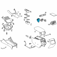 OEM Toyota Seat Heat Switch Diagram - 84752-07020