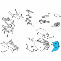 OEM 2016 Toyota Avalon Rear Panel Diagram - 58903-07040-C0