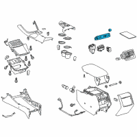 OEM 2016 Toyota Avalon Heater & AC Control Diagram - 55900-07210