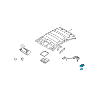 OEM Infiniti Q40 Cover Assembly-Personal Lamp, RH Diagram - 26462-JK00A