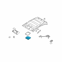 OEM 2008 Infiniti G37 Lamp Assembly-Map Diagram - 26430-JL15A