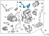 OEM Nissan Harness-Sub, Blower Unit Diagram - 27206-5RB0B