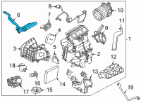 OEM 2022 Nissan Versa Core Assy-Front Heater Diagram - 27140-5RB0A
