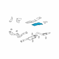 OEM 2007 Chevrolet Suburban 2500 Heat Shield Diagram - 22869577