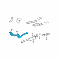 OEM Chevrolet Tahoe Catalytic Converter Diagram - 20854454