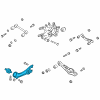 OEM 2018 Hyundai Santa Fe Sport Arm Assembly-Rear Trailing Arm, RH Diagram - 55280-4Z100