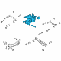 OEM 2017 Hyundai Santa Fe Carrier Assembly-Rear Axle, RH Diagram - 52720-2W600