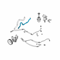 OEM BMW 530xi Radiator Return Line Diagram - 32-41-6-761-514