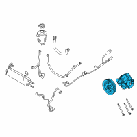 OEM Ford F-250 Super Duty Power Steering Pump Diagram - HC3Z-3A674-C