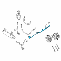 OEM 2017 Ford F-350 Super Duty Pressure Hose Diagram - HC3Z-3A719-A