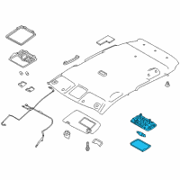 OEM 2017 Nissan Rogue Lamp Assembly-Room Diagram - 26410-3NA0A