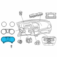 OEM 2014 Dodge Journey Cluster-Instrument Panel Diagram - 68249007AA