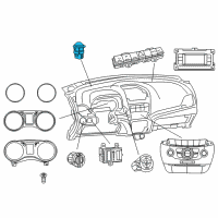 OEM Jeep Commander Sensor-Sun Diagram - 68230113AB