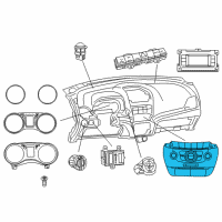 OEM 2012 Dodge Journey Center Stack Diagram - 6MP751X9AA