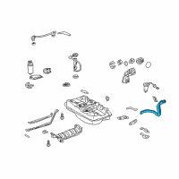 OEM 2004 Lexus ES330 Pipe Sub-Assembly, Fuel Diagram - 77201-06090