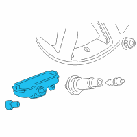 OEM Cadillac CT6 Tire Pressure Sensor Diagram - 13540602