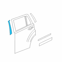 OEM 2012 Jeep Compass APPLIQUE-B Pillar Diagram - 5116386AA