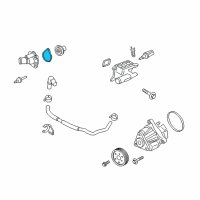 OEM Ford Escape Thermostat Unit Gasket Diagram - 3M4Z-8255-A