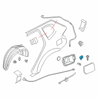 OEM BMW 535i Filler Flap Actuator Diagram - 67-11-6-985-878