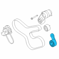 OEM BMW M4 Deflection Pulley Diagram - 11-28-7-848-607