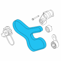 OEM 2017 BMW M3 Ribbed V-Belt Diagram - 11-28-7-848-605