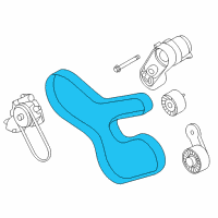 OEM 2016 BMW M4 Ribbed V-Belt Diagram - 11-28-7-848-605