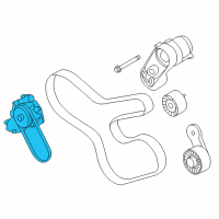 OEM 2017 BMW M3 Ribbed V-Belt Diagram - 11-28-7-848-606