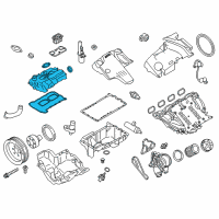 OEM 2014 BMW 320i Cylinder Head Cover Diagram - 11-12-7-588-412