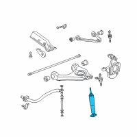 OEM 2008 Hummer H2 Front Shock Absorber Kit Diagram - 19179742