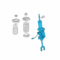 OEM 2014 BMW 760Li Front Left Suspension Strut Diagram - 37-11-6-851-127