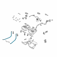 OEM 2012 Ford Mustang Tank Strap Diagram - BR3Z-9092-A