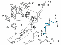 OEM Kia Pipe Assembly-Oil Feed Diagram - 282402M800