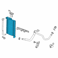 OEM 2014 Chevrolet Camaro Radiator Diagram - 23259837