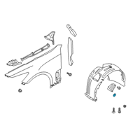 OEM 2018 Kia Stinger Guard Assembly-Front Wheel Diagram - 86811J5000