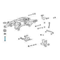 OEM 2008 Saturn Outlook Engine Cradle Rear Bolt Diagram - 11609932