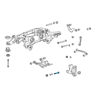 OEM 2011 GMC Acadia Lower Control Arm Bolt Diagram - 11561849