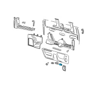 OEM 1994 Ford E-350 Econoline Cup Holder Diagram - F2UZ-1613560-A