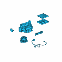 OEM Lexus GS400 Blower Assembly Diagram - 87130-30660