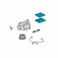 OEM 2005 Lexus GS300 Clean Air Filter Sub-Assembly Diagram - 88508-22050