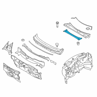 OEM Nissan Murano Insulator-Cowl Top Diagram - 66891-1AA1A